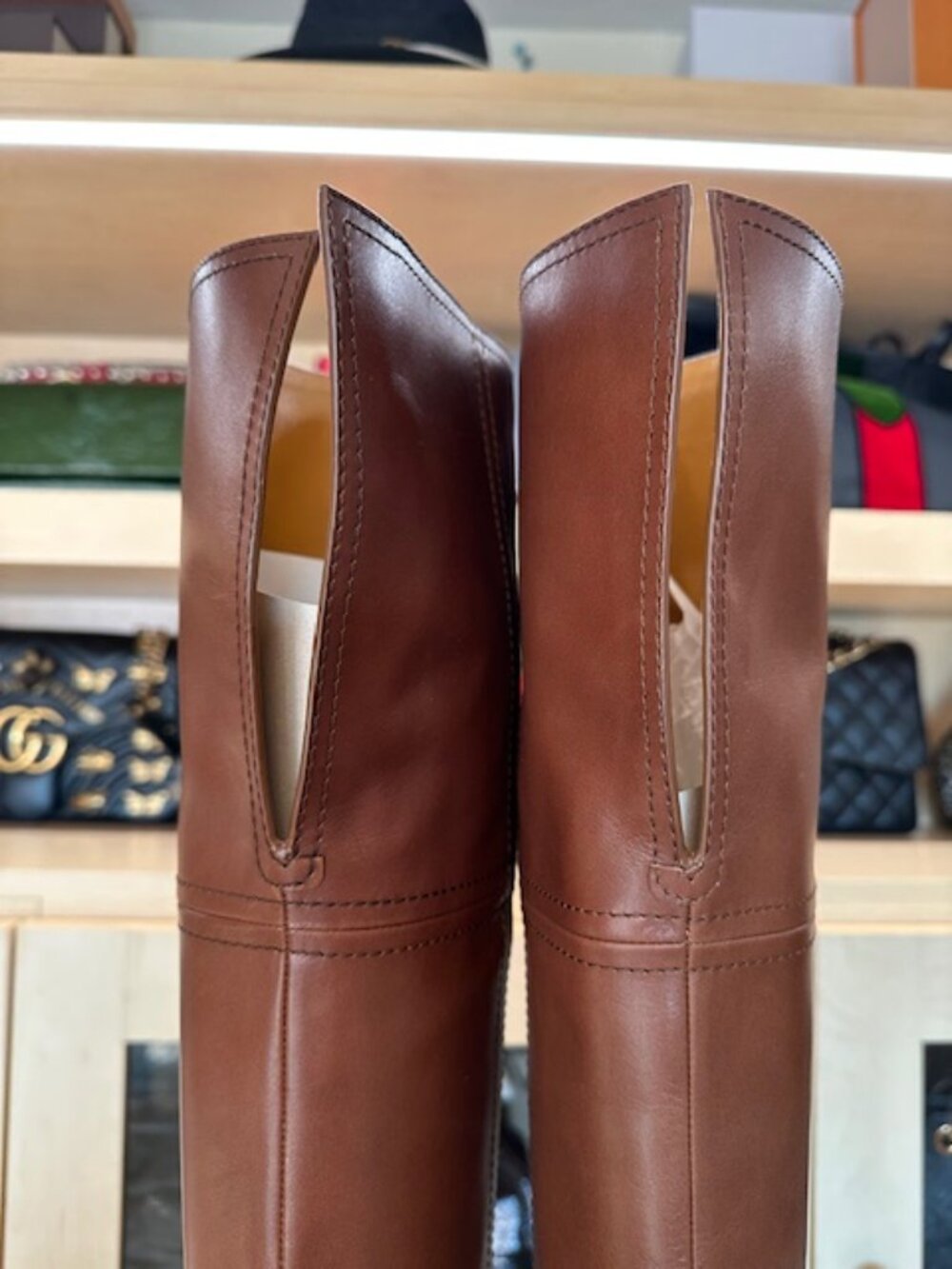 Gucci Over The Knee Brown Boots Brand new size 38 - Picture 4 of 6